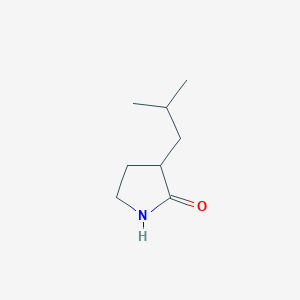 molecular formula C8H15NO B8753482 3-(2-Methylpropyl)pyrrolidin-2-one CAS No. 61312-88-7