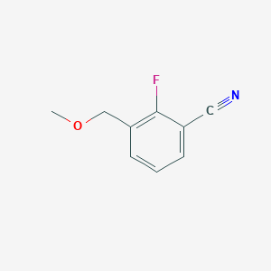 molecular formula C9H8FNO B8753506 2-Fluoro-3-(methoxymethyl)benzonitrile 
