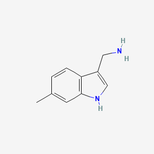 molecular formula C10H12N2 B8753520 6-Methyl-1H-indole-3-methanamine 
