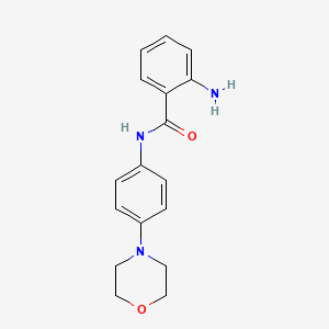 molecular formula C17H19N3O2 B8753552 2-Amino-N-(4-morpholin-4-ylphenyl)benzamide 