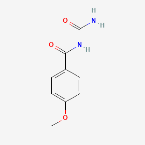 molecular formula C9H10N2O3 B8753558 N-carbamoyl-4-methoxybenzamide CAS No. 51884-02-7