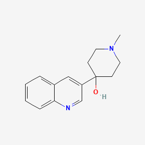 1-Methyl-4-(quinolin-3-yl)piperidin-4-ol