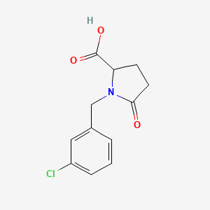 1-(3-Chlorobenzyl)-5-oxopyrrolidine-2-carboxylic acid