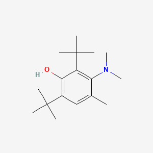 3-(Dimethylamino)-2,6-bis(1,1-dimethylethyl)-p-cresol