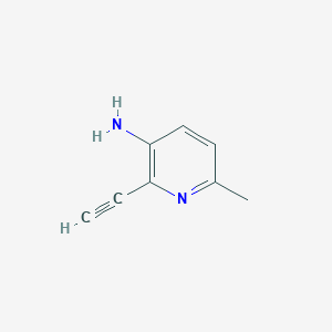 molecular formula C8H8N2 B8753629 2-Ethynyl-6-methylpyridin-3-amine CAS No. 757950-12-2