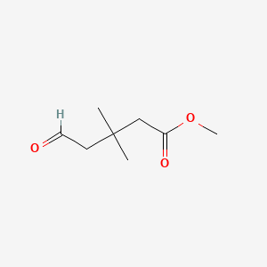 molecular formula C8H14O3 B8753633 Methyl 3,3-dimethyl-5-oxovalerate CAS No. 77514-26-2