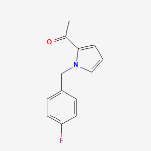 molecular formula C13H12FNO B8753650 2-Acetyl-1-(4-fluorobenzyl)pyrrole CAS No. 251924-61-5