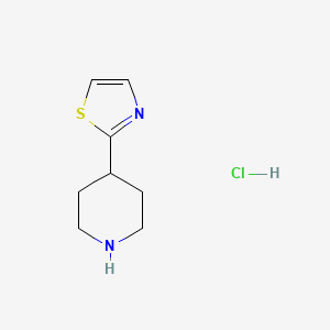 molecular formula C8H13ClN2S B8753757 4-(1,3-Thiazol-2-yl)piperidine hydrochloride 