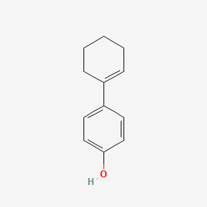molecular formula C12H14O B8753769 Phenol, p-(1-cyclohexen-1-yl)- CAS No. 709-08-0