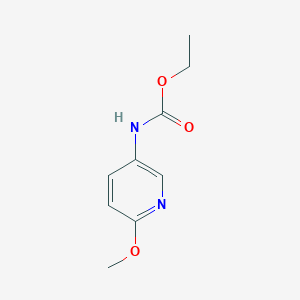 molecular formula C9H12N2O3 B8753790 Ethyl (6-methoxy-3-pyridinyl)carbamate 
