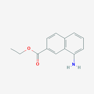 molecular formula C13H13NO2 B8753811 Ethyl 8-Amino-2-naphthoate 