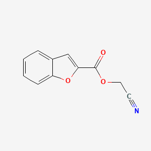 molecular formula C11H7NO3 B8753882 Cyanomethyl 1-benzofuran-2-carboxylate 
