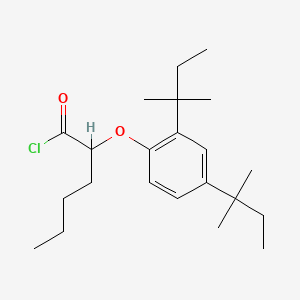 molecular formula C22H35ClO2 B8753910 2-(2,4-Di-tert-pentylphenoxy)hexanoyl chloride CAS No. 63059-55-2