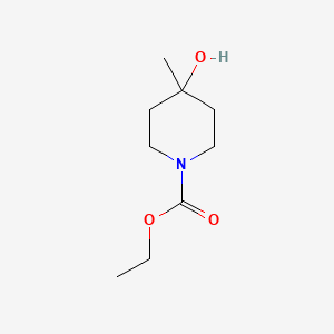 molecular formula C9H17NO3 B8753978 Ethyl 4-hydroxy-4-methylpiperidine-1-carboxylate CAS No. 303983-34-8