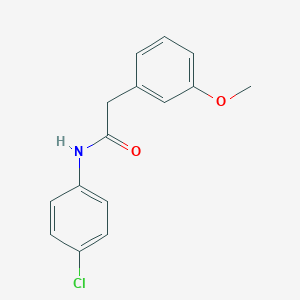 molecular formula C15H14ClNO2 B8753979 N-(4-chlorophenyl)-3-methoxyphenylacetamide 