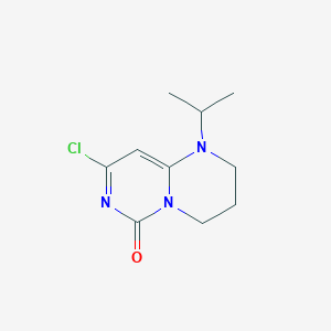 molecular formula C10H14ClN3O B8754002 8-Chloro-1-isopropyl-3,4-dihydro-1H-pyrimido[1,6-A]pyrimidin-6(2H)-one 
