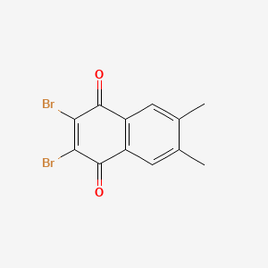 molecular formula C12H8Br2O2 B8754076 2,3-Dibromo-6,7-dimethylnaphthalene-1,4-dione CAS No. 41791-77-9
