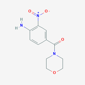molecular formula C11H13N3O4 B8754087 2-Nitro-4-morpholinocarbonylaniline 