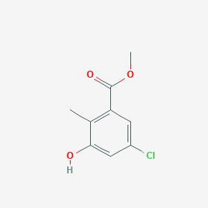 molecular formula C9H9ClO3 B8754099 Methyl 5-chloro-3-hydroxy-2-methylbenzoate 