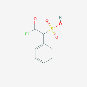 molecular formula C8H7ClO4S B8754112 alpha-Sulfophenylacetyl chloride CAS No. 40125-73-3