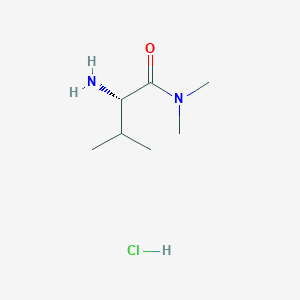molecular formula C7H17ClN2O B8754176 (2S)-2-amino-N,N,3-trimethylbutanamide hydrochloride 