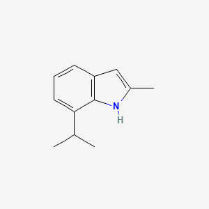molecular formula C12H15N B8754332 7-isopropyl-2-methyl-1H-indole 