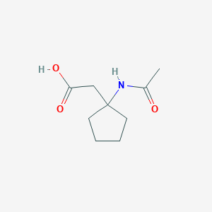 B8754403 2-(1-Acetamidocyclopentyl)acetic acid CAS No. 911113-64-9