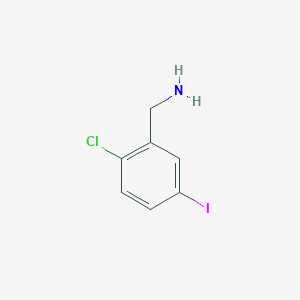 molecular formula C7H7ClIN B8754498 2-Chloro-5-iodobenzylamine CAS No. 793695-90-6
