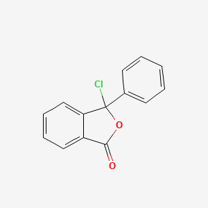 molecular formula C14H9ClO2 B8754506 3-Chloro-3-phenylisobenzofuran-1(3H)-one CAS No. 18852-53-4