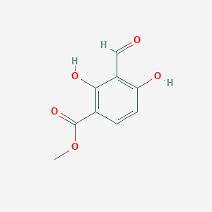 molecular formula C9H8O5 B8754529 Methyl 2,4-dihydroxy-3-formylbenzoate CAS No. 39503-26-9