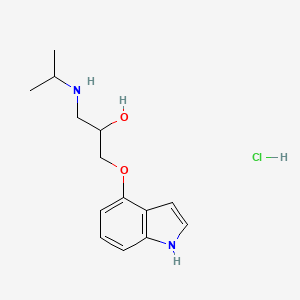 molecular formula C14H21ClN2O2 B8754666 1-(1H-Indol-4-yloxy)-3-(isopropylamino)propan-2-ol hydrochloride CAS No. 51246-70-9