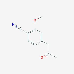2-Methoxy-4-(2-oxopropyl)benzonitrile