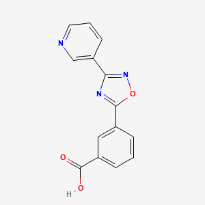 3-(3-(pyridin-3-yl)-1,2,4-oxadiazol-5-yl)benzoic Acid