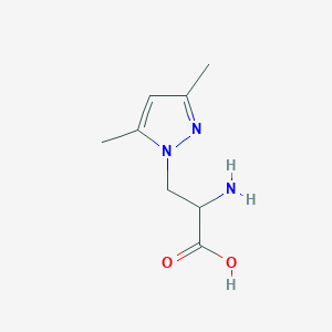 molecular formula C8H13N3O2 B8754777 2-Amino-3-(3,5-dimethyl-pyrazol-1-YL)-propionic acid 