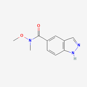 N-methoxy-N-methyl-1H-indazole-5-carboxamide