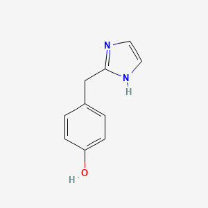 molecular formula C10H10N2O B8754804 2-(p-Hydroxyphenylmethyl)imidazole 