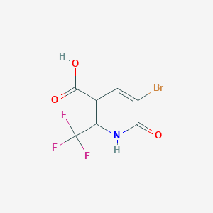 molecular formula C7H3BrF3NO3 B8754856 5-Bromo-6-oxo-2-(trifluoromethyl)-1,6-dihydropyridine-3-carboxylic acid CAS No. 862111-62-4