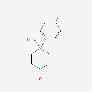 4-(4-Fluorophenyl)-4-hydroxycyclohexan-1-one