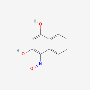 molecular formula C10H7NO3 B8754899 (1Z)-2-Hydroxynaphthoquinone 1-oxime CAS No. 62331-39-9