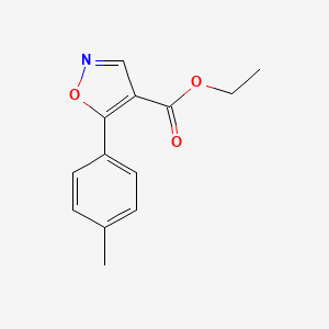 molecular formula C13H13NO3 B8754936 Ethyl 5-(p-tolyl)isoxazole-4-carboxylate 