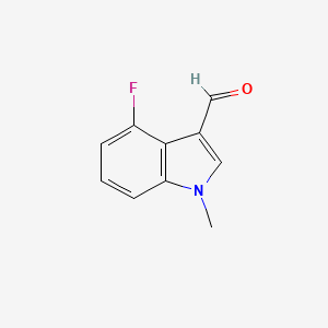 molecular formula C10H8FNO B8754939 4-fluoro-1-methyl-1H-indole-3-carbaldehyde CAS No. 441715-35-1