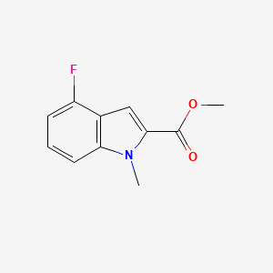 molecular formula C11H10FNO2 B8754945 Methyl 4-fluoro-1-methyl-1H-indole-2-carboxylate 