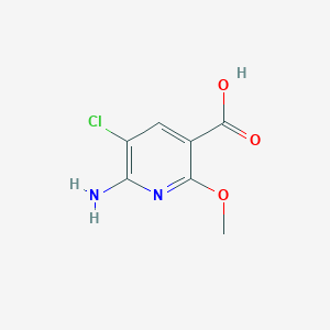 molecular formula C7H7ClN2O3 B8755016 6-Amino-5-chloro-2-methoxypyridine-3-carboxylic Acid CAS No. 149539-83-3