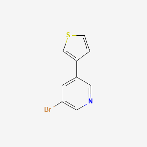 molecular formula C9H6BrNS B8755054 3-Bromo-5-thiophen-3-yl-pyridine 