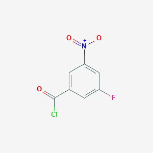 molecular formula C7H3ClFNO3 B8755076 3-Fluoro-5-nitrobenzoyl chloride 