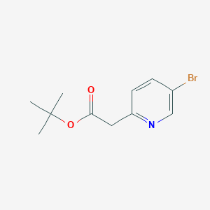 molecular formula C11H14BrNO2 B8755108 Tert-butyl 2-(5-bromopyridin-2-YL)acetate 
