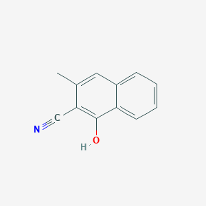 molecular formula C12H9NO B8755114 1-Hydroxy-3-methylnaphthalene-2-carbonitrile CAS No. 5333-06-2