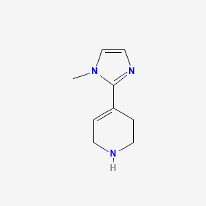 molecular formula C9H13N3 B8755120 4-(1-Methyl-1H-imidazol-2-yl)-1,2,3,6-tetrahydropyridine 