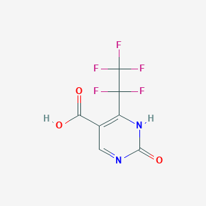 molecular formula C7H3F5N2O3 B8755136 2-Hydroxy-4-pentafluoroethylpyrimidine-5-carboxylic acid 