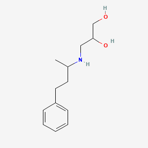 molecular formula C13H21NO2 B8755161 3-(1-Phenyl-3-butyl)amino-1,2-propanediol 